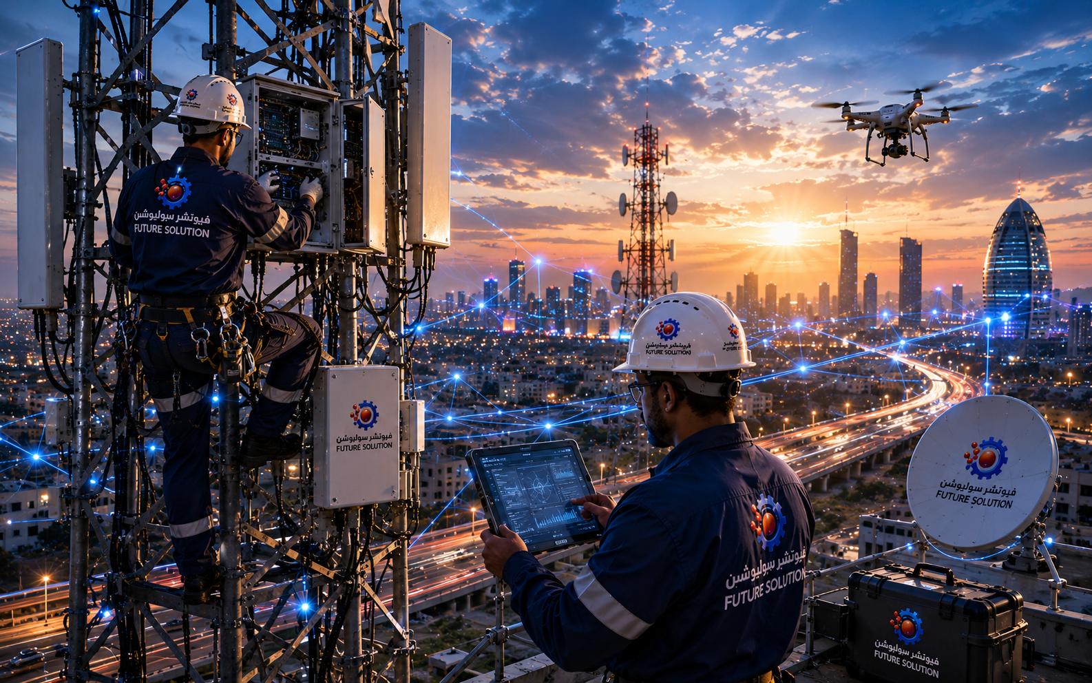Telecom tower work